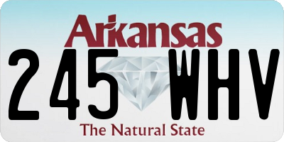 AR license plate 245WHV