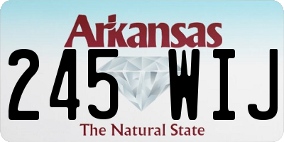 AR license plate 245WIJ