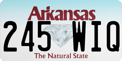 AR license plate 245WIQ