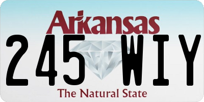 AR license plate 245WIY