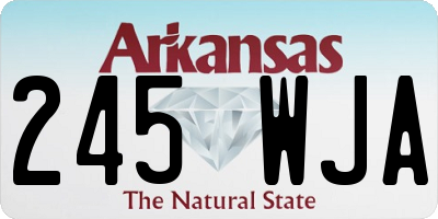 AR license plate 245WJA