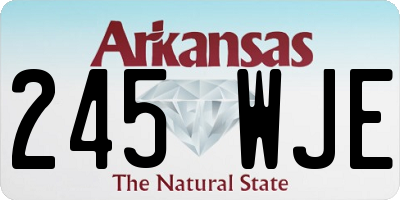 AR license plate 245WJE