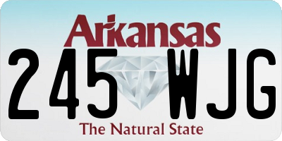 AR license plate 245WJG