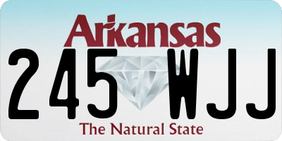 AR license plate 245WJJ