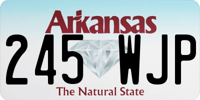 AR license plate 245WJP