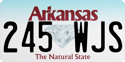 AR license plate 245WJS