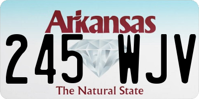 AR license plate 245WJV