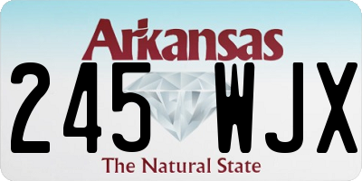 AR license plate 245WJX