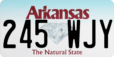 AR license plate 245WJY