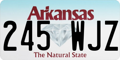 AR license plate 245WJZ