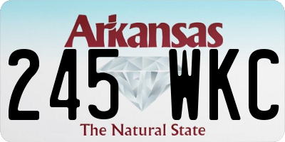 AR license plate 245WKC