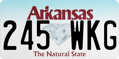 AR license plate 245WKG