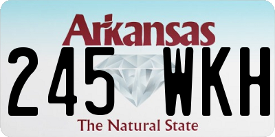 AR license plate 245WKH