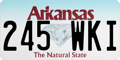 AR license plate 245WKI