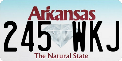 AR license plate 245WKJ