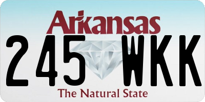 AR license plate 245WKK