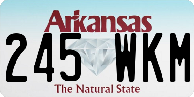 AR license plate 245WKM