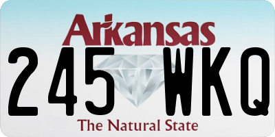 AR license plate 245WKQ