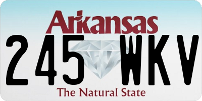 AR license plate 245WKV