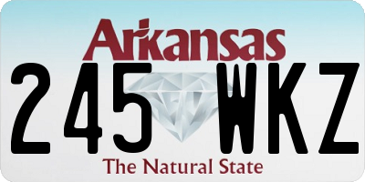 AR license plate 245WKZ