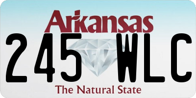 AR license plate 245WLC