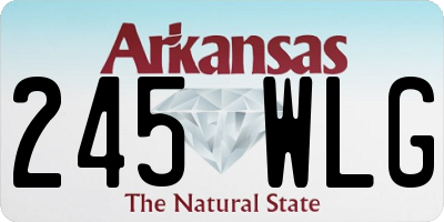 AR license plate 245WLG