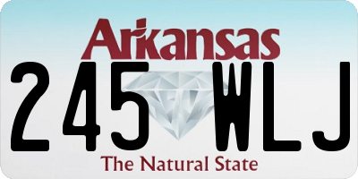 AR license plate 245WLJ