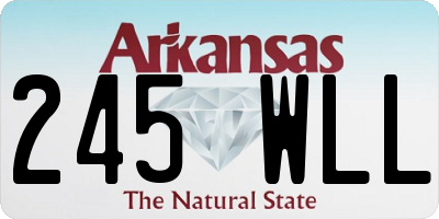 AR license plate 245WLL