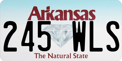 AR license plate 245WLS