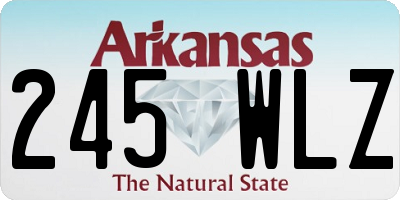AR license plate 245WLZ