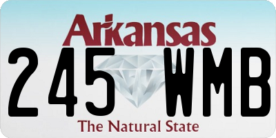 AR license plate 245WMB