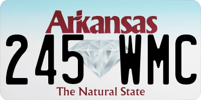 AR license plate 245WMC