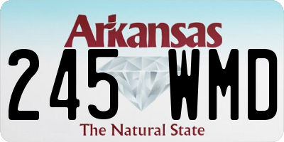 AR license plate 245WMD