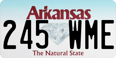 AR license plate 245WME