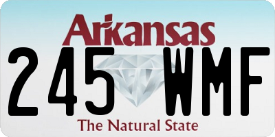 AR license plate 245WMF