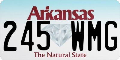 AR license plate 245WMG