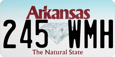AR license plate 245WMH