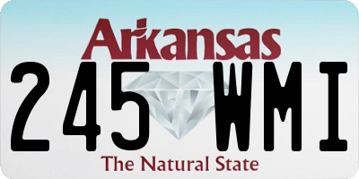 AR license plate 245WMI