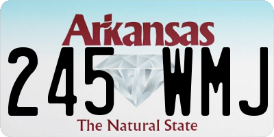 AR license plate 245WMJ