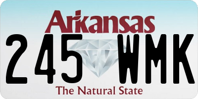 AR license plate 245WMK
