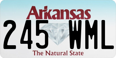 AR license plate 245WML