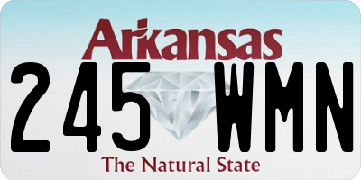 AR license plate 245WMN