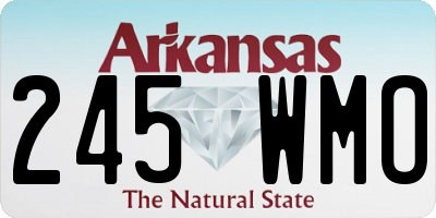 AR license plate 245WMO