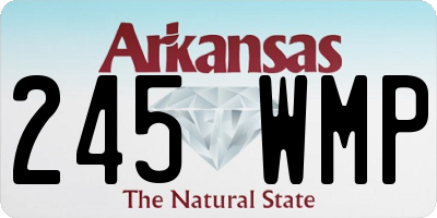 AR license plate 245WMP