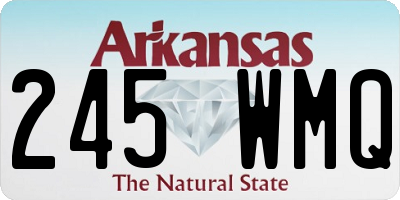 AR license plate 245WMQ