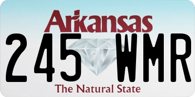 AR license plate 245WMR