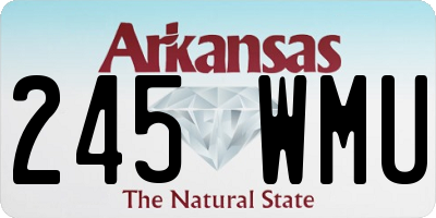 AR license plate 245WMU