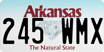AR license plate 245WMX