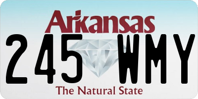 AR license plate 245WMY