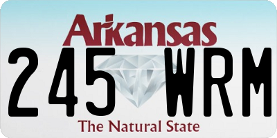 AR license plate 245WRM